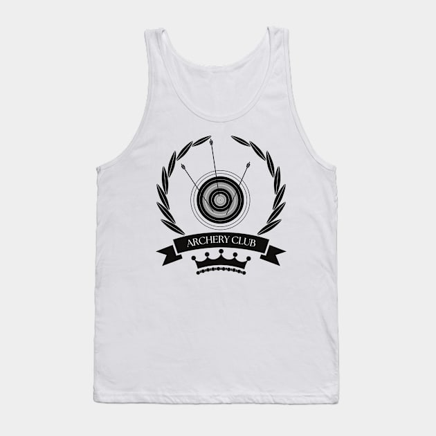 Archery Club Emblem Logo Tank Top by Sports & Fitness Wear